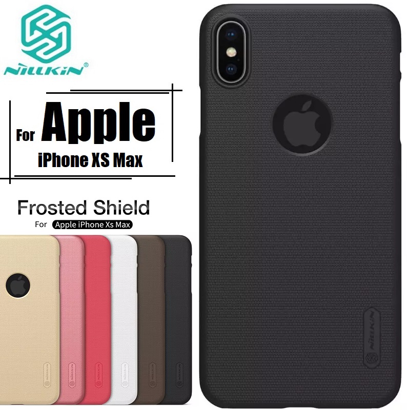 Picture of Nillkin ( iPhone XS Max ) Frosted Shield Back Case Cover for Apple iPhone XS Max - Black (Back Case Cover For Smartphone)