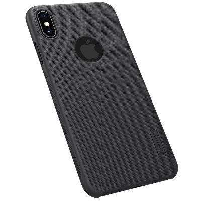 Picture of Nillkin ( iPhone XS Max ) Frosted Shield Back Case Cover for Apple iPhone XS Max - Black (Back Case Cover For Smartphone)