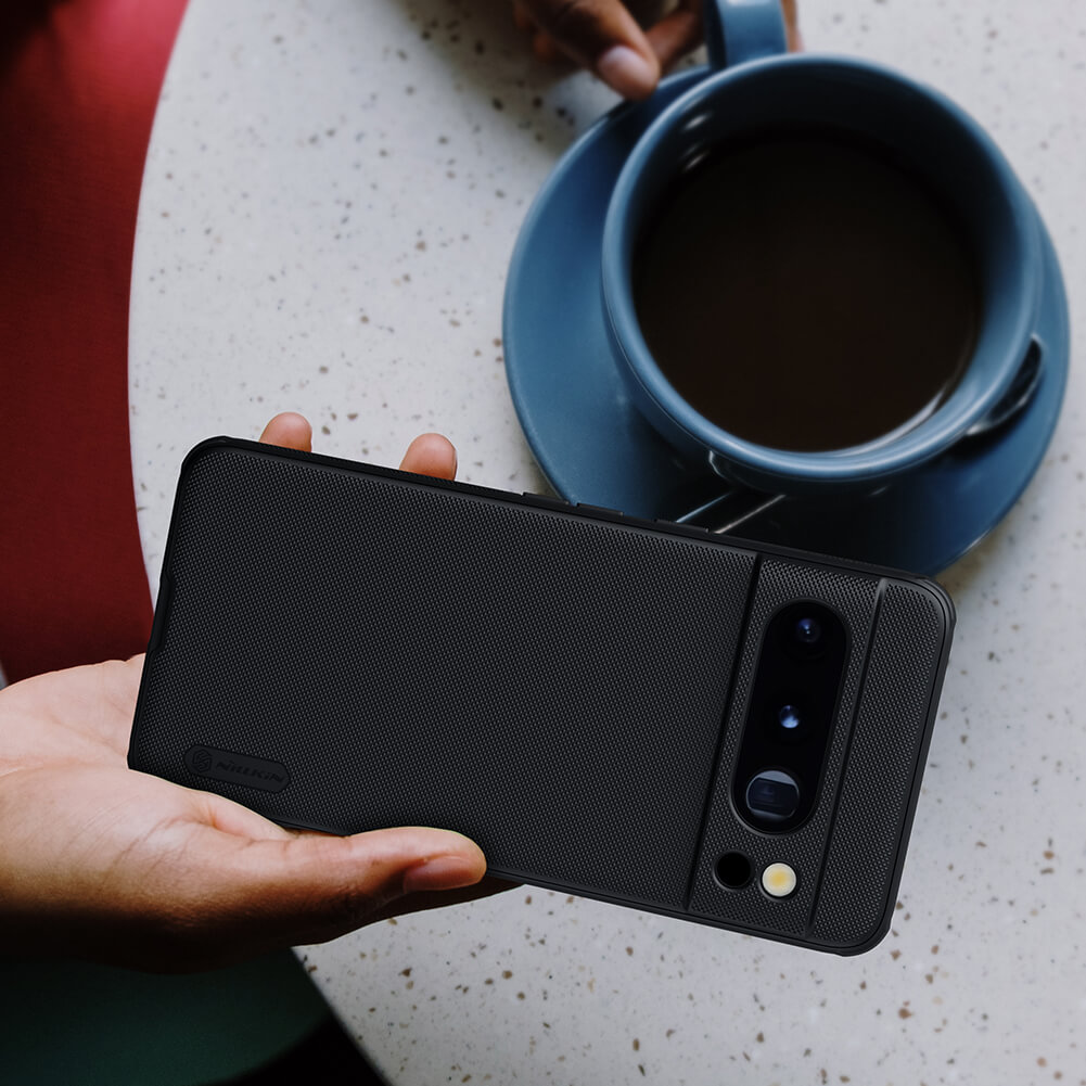 Picture of ( Google Pixel 8 Pro ) Nillkin Super Frosted Shield Pro Matte cover case for Google Pixel 8 Pro Smart Phone Back Cover Case - Black