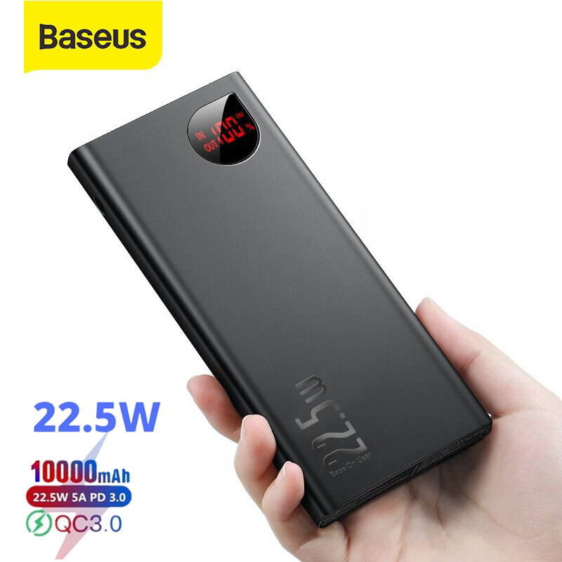 Picture of Baseus Adaman Metal Digital Display Quick Charge Power Bank 22.5W 10000mAh