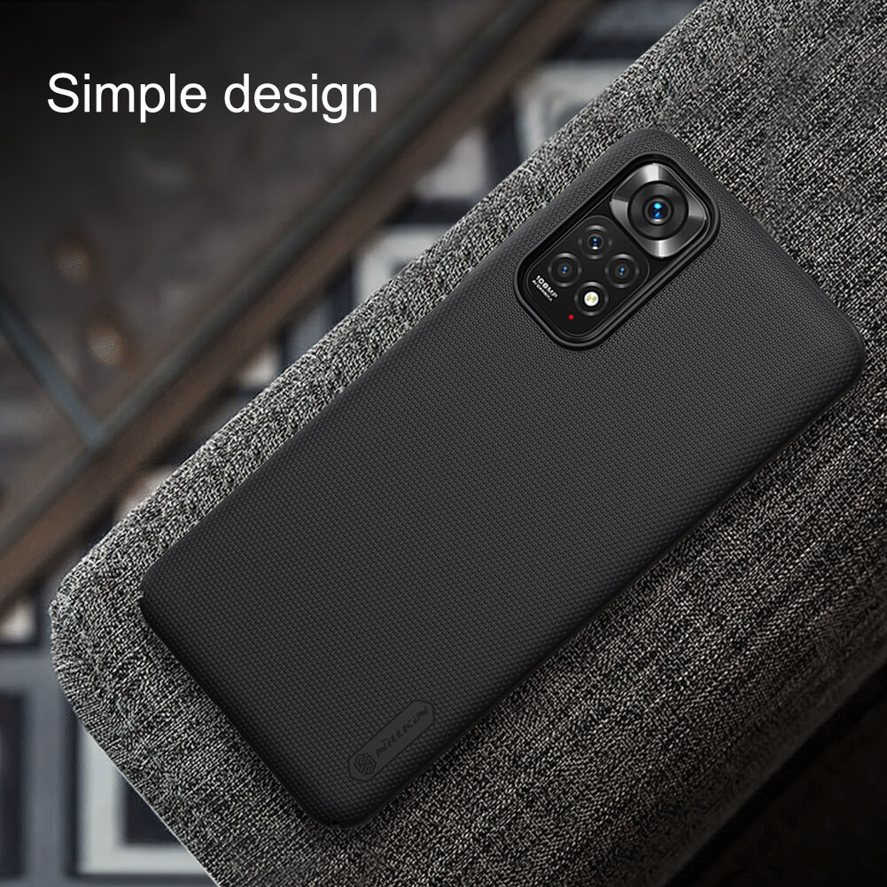 Picture of NILLKIN ( Redmi Note 11, 11S 4G ) Super Frosted Shield Case for Xiaomi Redmi Note 11, 11S 4G, Black, Dustproof, Anti-Fingerprint, Wear-Resistant PC Material