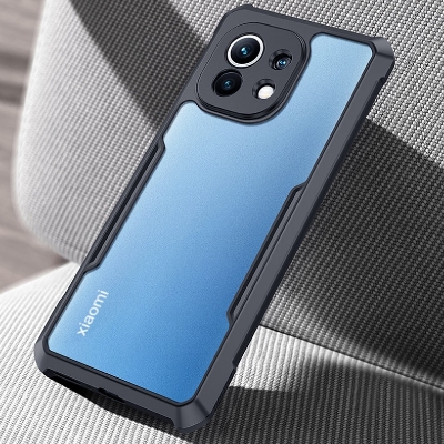 Picture of Xundd Beetle Series For Xiaomi Mi 11 Lite 4G / Mi 11 Lite 5G Series Flat Leather Shockproof Bumper Case - Phone - Camera