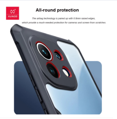 Picture of Xundd Beetle Series For Xiaomi Mi 11 Lite 4G / Mi 11 Lite 5G Series Flat Leather Shockproof Bumper Case - Phone - Camera