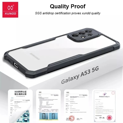 Picture of Brand Cover Xundd (Galaxy A53 5G) Case For Samsung Galaxy A53 5G Case Shockproof Black & Transparent Phone Cover - Black