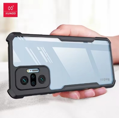 Picture of Xundd ( Redmi Note 10 / Note 10S ) Beetle Series For Xiaomi Redmi Note 10 / Xiaomi Redmi Note 10S Series Flat Leather Shockproof Bumper Case  - Black