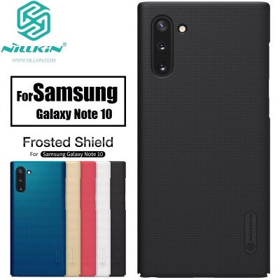 Picture of Nillkin ( Galaxy Note 10 and Note 10 5G  ) Super Frosted Shield Back Case Cover for Samsung Galaxy Note 10 and Note 10 5G Dust proof, Anti fingerprint, Wear resistant, Matte Finish, Comfortable Touch - Black
