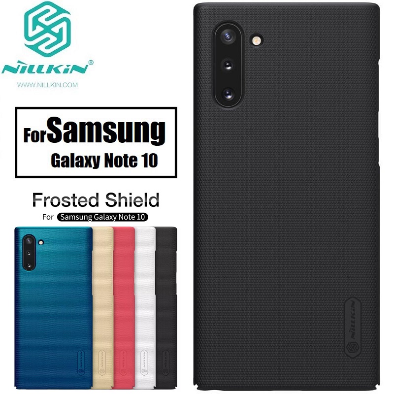 Picture of Nillkin ( Galaxy Note 10 and Note 10 5G  ) Super Frosted Shield Back Case Cover for Samsung Galaxy Note 10 and Note 10 5G Dust proof, Anti fingerprint, Wear resistant, Matte Finish, Comfortable Touch - Black