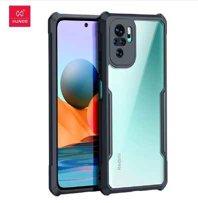Picture of Xundd ( Redmi Note 10 Pro, Note 10 Pro Max ) Shockproof Bumper Case Phone Cover For Redmi Note 10 Pro, Note 10 Pro Max Black & Transparent Case