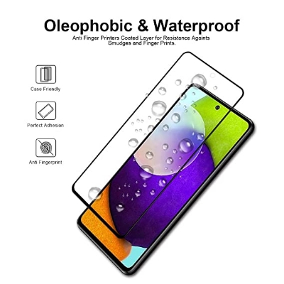 Picture of Samsung Galaxy A52 5G/ A52 4G/ A52S - Premium Quality Full Cover Glass HD Clear Tempered Glass Screen Protector...