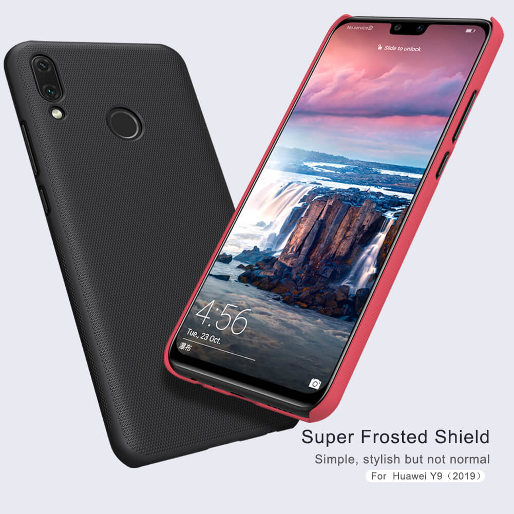 Picture of Nillkin { Huawei Y9 (2019) } Super Frosted Shield Matte cover case for Huawei Y9 (2019) Smart Phone Back Cover Case - Black