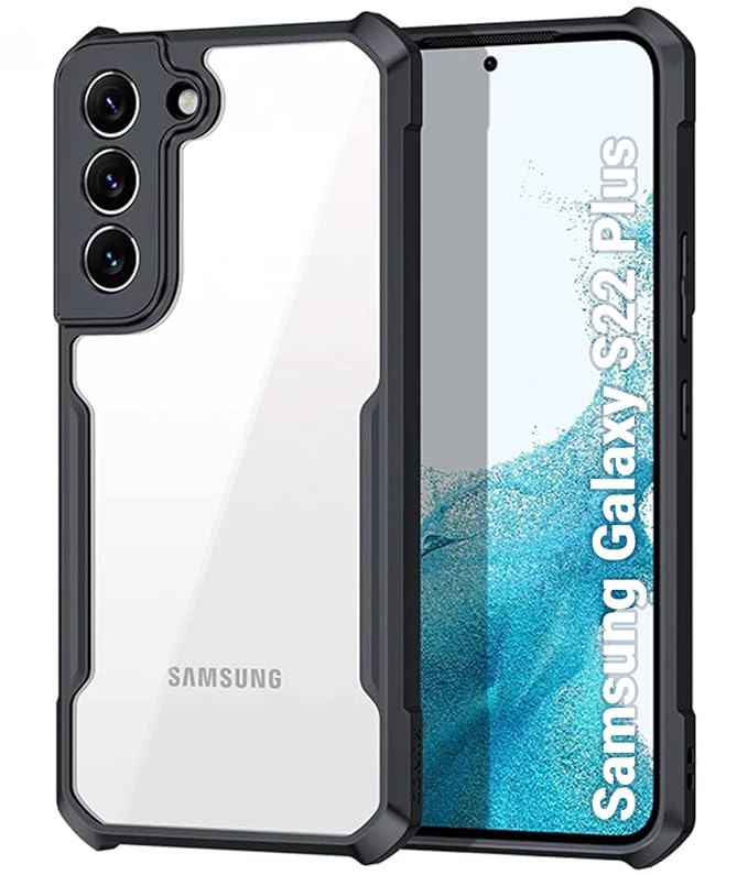 Picture of Xundd ( Galaxy S22+ ) Case For Samsung Galaxy S22 Plus Slim Clear Back with Shockproof Soft TPU Bumper Frame Cover Back Cover