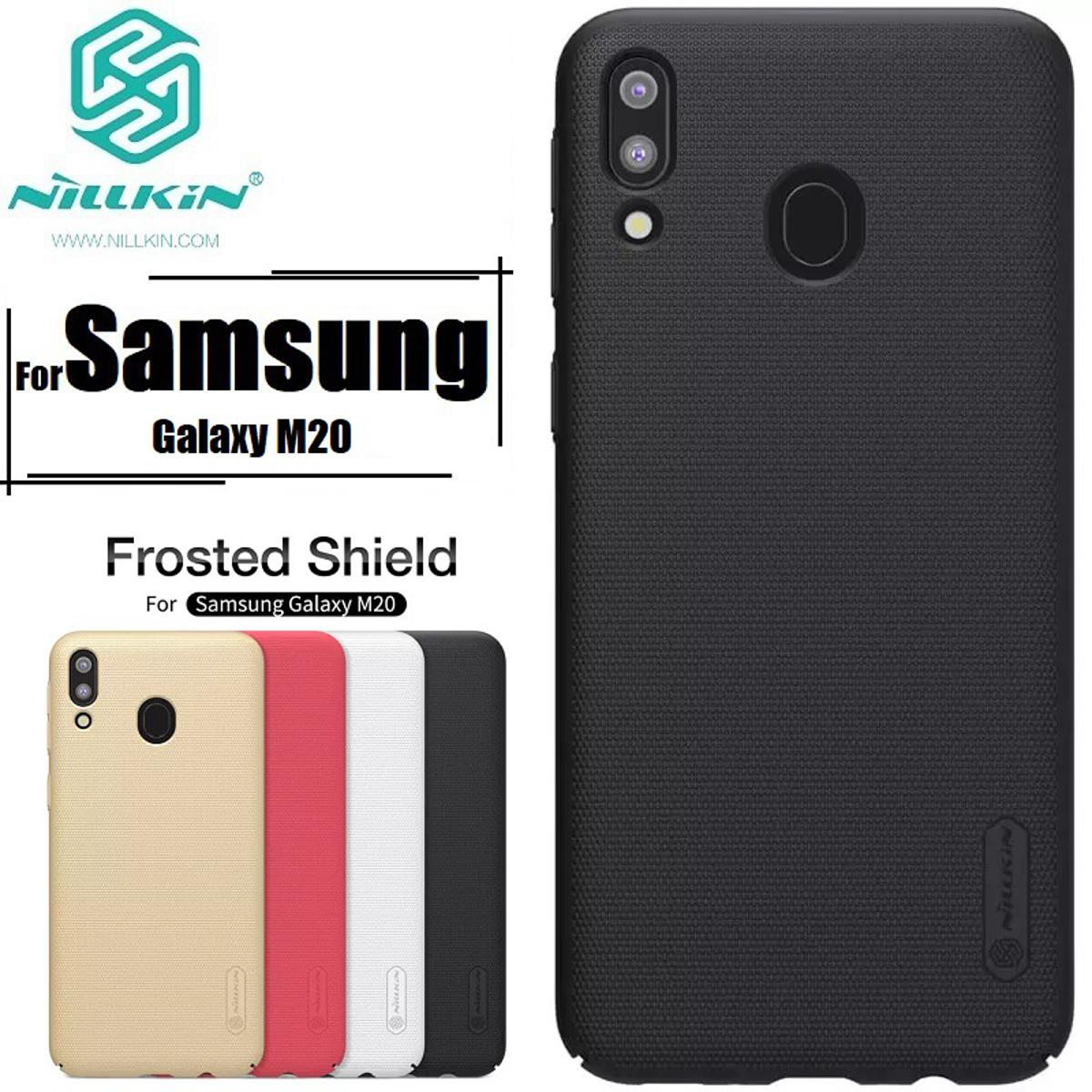 Picture of Nillkin { Galaxy M20 } Super Frosted Shield Matte cover case for Samsung Galaxy M20 Back Case Cover For Smartphone Black