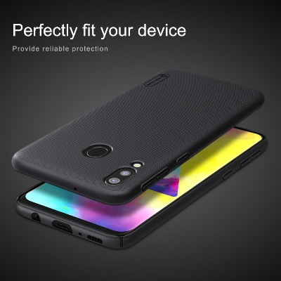 Picture of Nillkin { Galaxy M20 } Super Frosted Shield Matte cover case for Samsung Galaxy M20 Back Case Cover For Smartphone Black