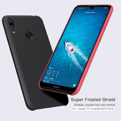 Picture of Nillkin ( Huawei Y7 Prime (2019) /  Huawei Y7 (2019) )  Super Frosted Shield Matte cover case for Huawei Y7 Prime (2019) /  Huawei Y7 (2019)  Phone Back Cover - Black