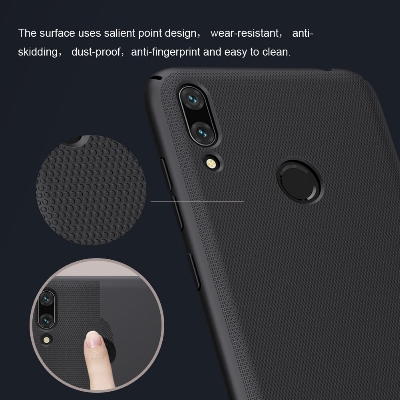 Picture of Nillkin ( Huawei Y7 Prime (2019) /  Huawei Y7 (2019) )  Super Frosted Shield Matte cover case for Huawei Y7 Prime (2019) /  Huawei Y7 (2019)  Phone Back Cover - Black