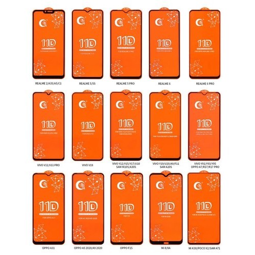 Picture of For Oneplus 9 ( 6.55" ) Full Glue 11D HD Tempered premium protection Glass For Oneplus 9 = 1 Pcs