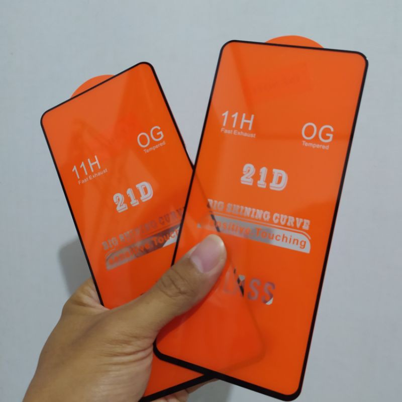 Picture of Full Glue 11D/21D High Quality Tempered Glass Screen Protector For Xiaomi Redmi Note 11s/Redmi Note 11 ( 6.43") - Black & Transparent