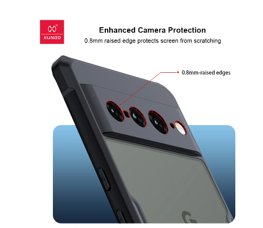 Picture of Xundd // Google Pixel 7 Pro // Protective Back Cover For Google Pixel 7 Pro Cases Shockproof Airbag Bumper Soft Back Transparent Shell Covers - Phone - Camera
