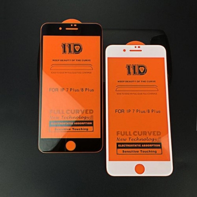 Picture of 11D / 13D / 21D Full Glue Tempered  Glass Screen Protector For Apple iPhone 6s Plus/6 Plus, iPhone 7 Plus, iPhone 8 Plus ( 5.5") = 1 Pcs Black