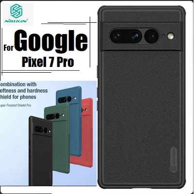 Picture of Nillkin ( Pixel 7 Pro ) Hard PC + TPU Case for Google Pixel 7 Pro Phone Cases Luxury Frosted PC + TPU Hard Protection Back Cover - Black