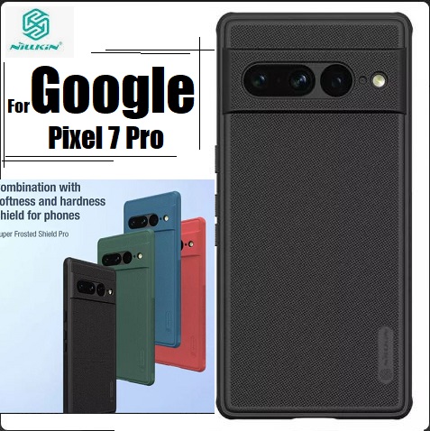 Picture of Nillkin ( Pixel 7 Pro ) Hard PC + TPU Case for Google Pixel 7 Pro Phone Cases Luxury Frosted PC + TPU Hard Protection Back Cover - Black