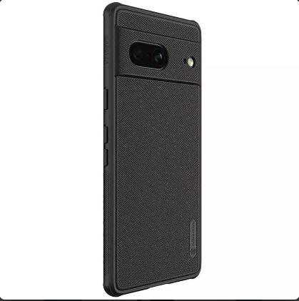 Picture of Nillkin ( Google Pixel 7 )  Hard PC + TPU Case for Google Pixel 7 Phone Cases Luxury Frosted PC + TPU Hard Protection Back Cover With Phone Stand - Black