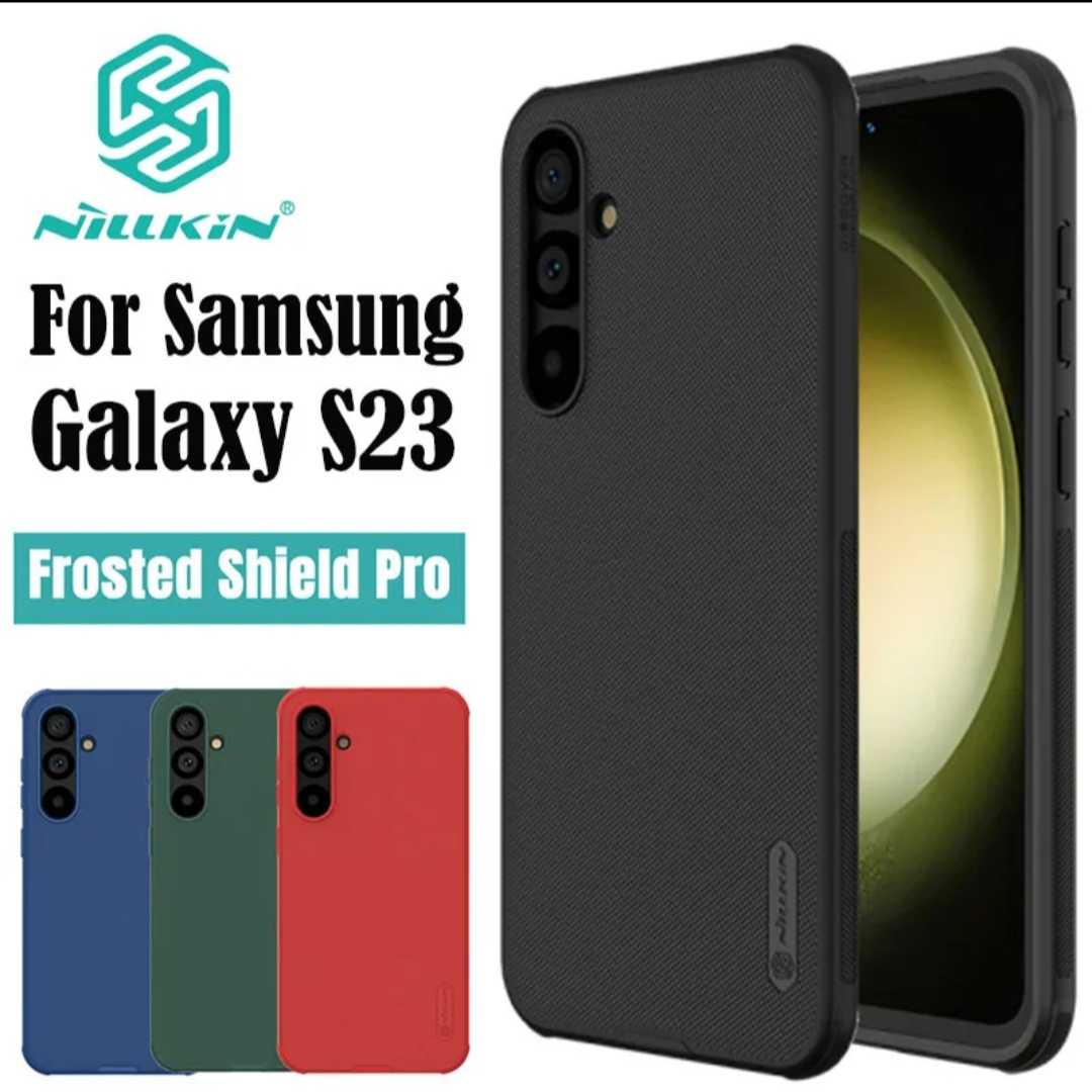 Picture of Nillkin ( Galaxy S23 ) Hard PC + TPU Case for Samsung Galaxy S23 Phone Cases Luxury Frosted PC + TPU Hard Protection Back Cover - Black