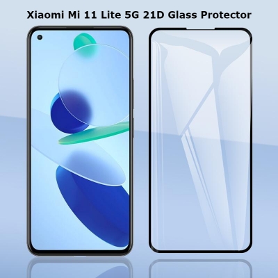 Picture of Samsung Galaxy M33/ Galaxy M23 11D/21D Full Glue Tempered Glass Edge to Edge Protection Screen Protector ( 6.6") - Black