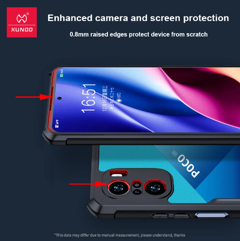 Picture of Brand Cover " Xundd " Beetle Series For Xiaomi Redmi K40 / K40 Pro / Xiaomi Poco F3 / Xiaomi Mi 11i / Xiaomi Mi 11X Series Flat Leather Shockproof Bumper Case - Black