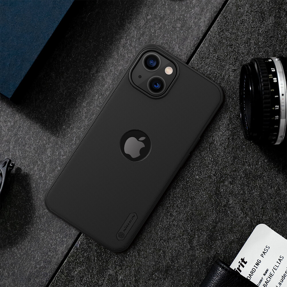 Picture of Nillkin (iPhone 13 ) Super Frosted Shield Pro Matte cover case for Apple iPhone 13 (with LOGO cutout) - Black