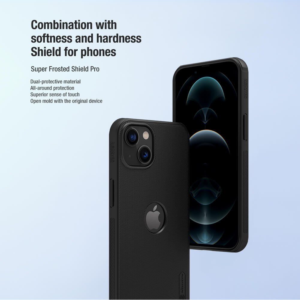Picture of Nillkin (iPhone 13 ) Super Frosted Shield Pro Matte cover case for Apple iPhone 13 (with LOGO cutout) - Black