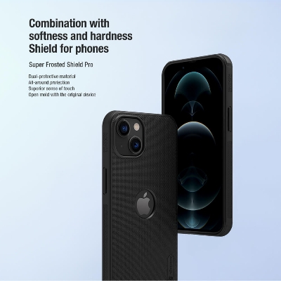 Picture of Nillkin (iPhone 13 ) Super Frosted Shield Pro Matte cover case for Apple iPhone 13 (with LOGO cutout) - Black