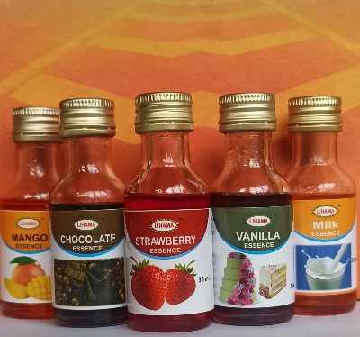 Picture of 5 Pcs Lihama Combo Food Flavuor Essence MILK + CHOCOLATE + STRAWBERRY +  NENNILA + MANGO - 28 ml x 5 Pcs
