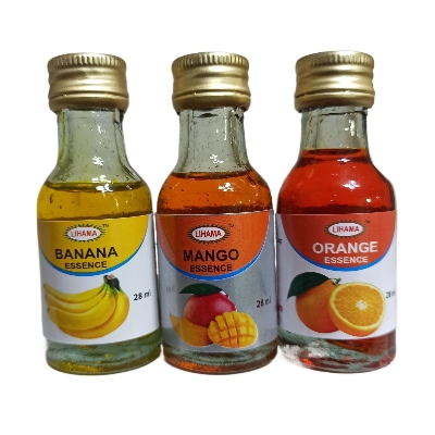 Picture of 3 Pcs Lihama Combo Food Flavour Essence MANGO + ORANGE + BANANA - 28 ml x 3 Pcs