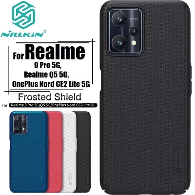 Picture of Realme 9 pro 5g, realme q5 5g,  এর জন্য সুপার ফ্রস্টেড শিল্ড ম্যাট কভার কেস, realme q5 5g, -কালো (Back Case Cover For Smartphone)