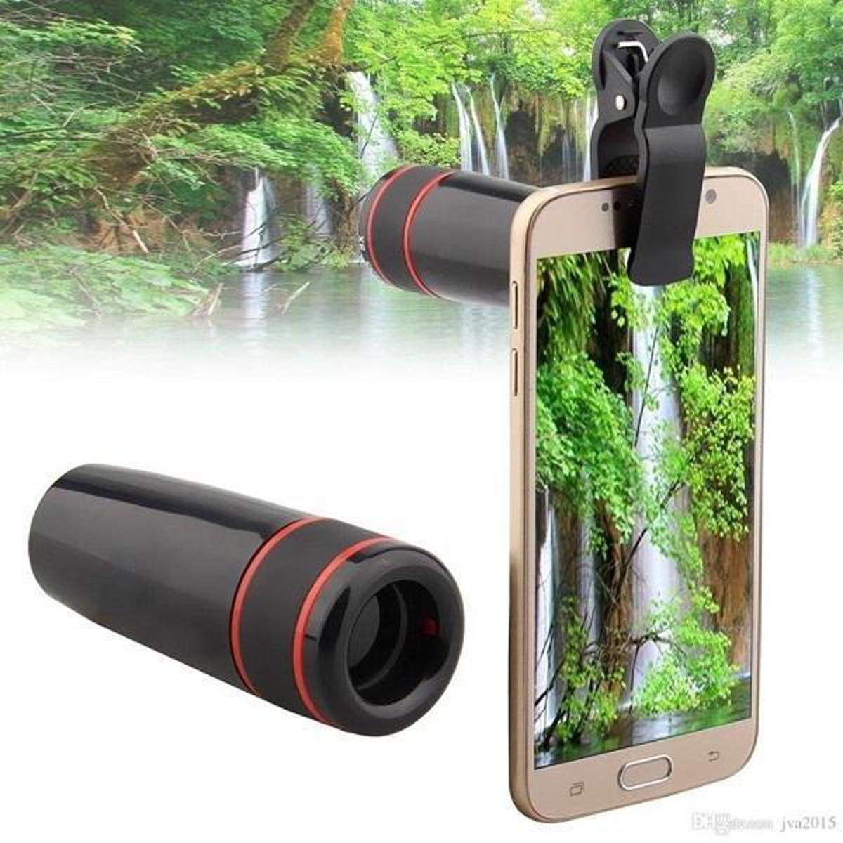 Picture of 12X Telescope Lens Mobile Phone Optical Zoom Telescope Lens - Phone Cooler
