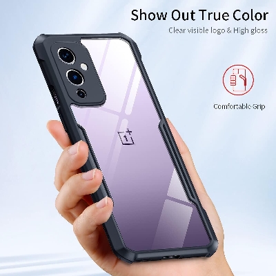 Picture of Xundd ( 1+9 ) Beetle Series For OnePlus 9 IN / CN Series Flat Leather Shockproof Bumper Case  - Black