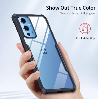 Picture of Xundd ( 1+9 ) Beetle Series For OnePlus 9 IN / CN Series Flat Leather Shockproof Bumper Case  - Black