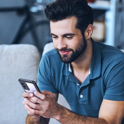 Picture of Xundd ( 1+9 ) Beetle Series For OnePlus 9 IN / CN Series Flat Leather Shockproof Bumper Case  - Black