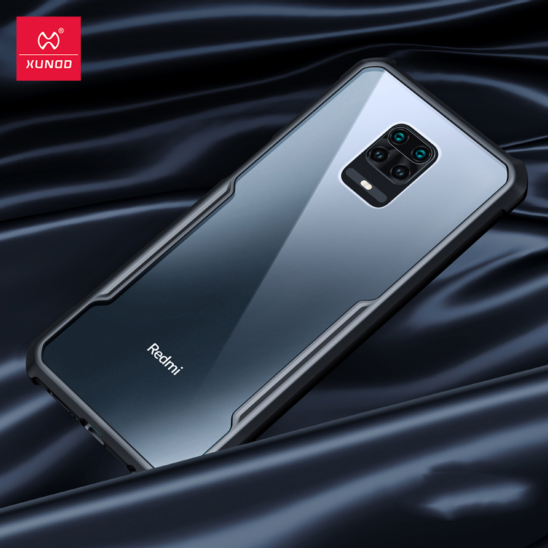 Picture of Xundd ( Redmi Note 9 Pro ) Shockproof Bumper Case Phone Cover For Redmi Note 9 Pro, Note 9 Pro Max, Note 9S Black & Transparent