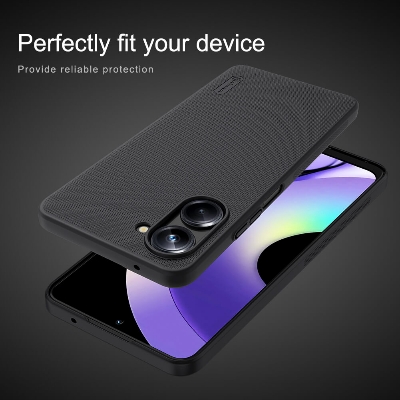 Picture of Nillkin ( Realme 10 Pro 5G ) Super Frosted Shield Matte cover case for Realme 10 Pro 5G Nillkin Back Cover Case - Black