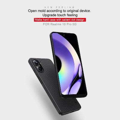 Picture of Nillkin ( Realme 10 Pro 5G ) Super Frosted Shield Matte cover case for Realme 10 Pro 5G Nillkin Back Cover Case - Black