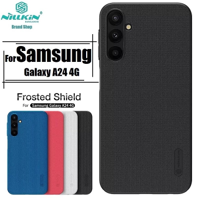 Picture of Nillkin (Galaxy A24) Super Frosted Shield Mat Cover Cover Case-Black for Samsung Galaxy 4G - Sleek Usage