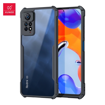 Picture of Xundd [ Redmi Note 12 Pro 4G ] Beatle Clear Hybrid Shock Proof Armor Case for Xiaomi Redmi Note 12 Pro 4G  - Black