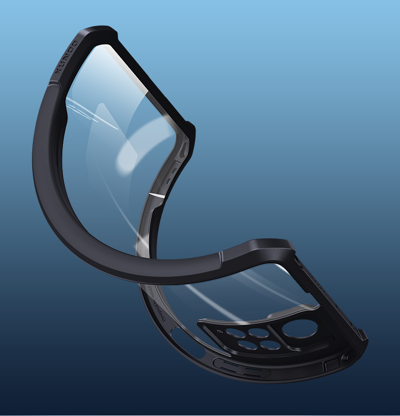 Picture of Xundd [ Redmi Note 12 Pro 4G ] Beatle Clear Hybrid Shock Proof Armor Case for Xiaomi Redmi Note 12 Pro 4G  - Black