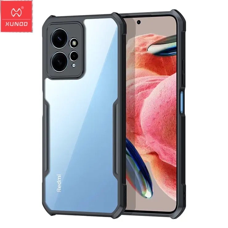 Picture of Xundd [ Redmi Note 12 4G ] Beatle Clear Hybrid Shock Proof Armor Case for Xiaomi Redmi Note 12 4G  - Black