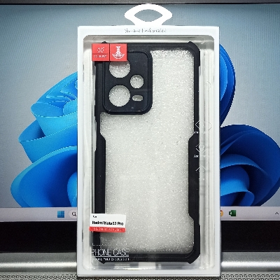 Picture of Xundd [ Redmi Note 12 Pro 5G ] Beatle Clear Hybrid Shock Proof Armor Case for Xiaomi Redmi Note 12 Pro - Black