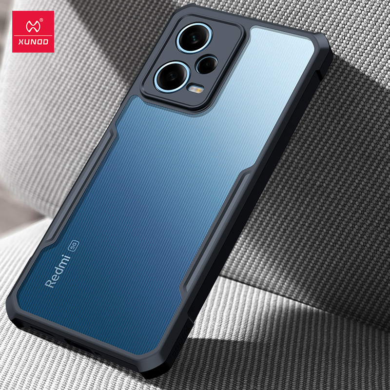 Picture of Xundd [Redmi Note 12 Pro+] Beatle Clear Hybrid Shock Proof Armor Case for Xiaomi Redmi Note 12 Pro Plus - Black
