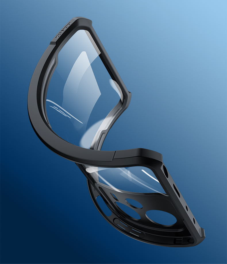 Picture of Xundd [Redmi Note 12 Pro+] Beatle Clear Hybrid Shock Proof Armor Case for Xiaomi Redmi Note 12 Pro Plus - Black