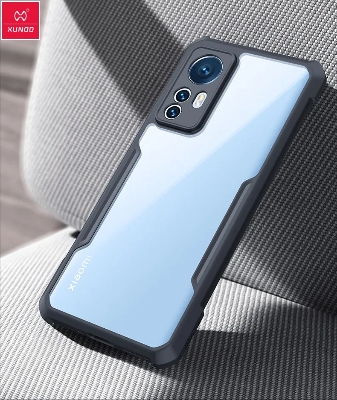 Picture of Xundd [ Mi 12 Pro / Mi 12S Pro ] Beatle Clear Hybrid Shock Proof Armor Case for Mi 12 Pro / Mi 12S Pro With Finger Ring Stripe for Free Gift ( 1 Pcs ) - Black